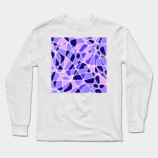 Stained Glass Lavender and Pink Long Sleeve T-Shirt